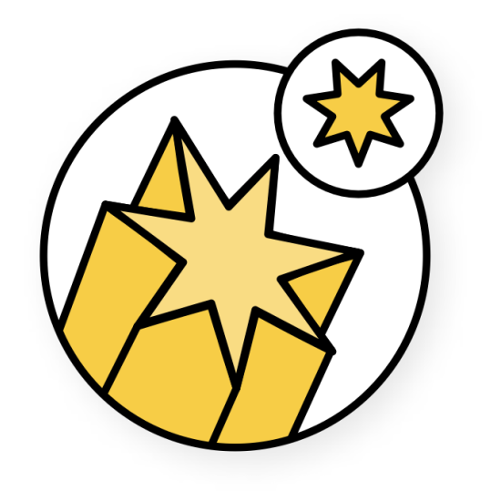 Мононить, сечение звездочка