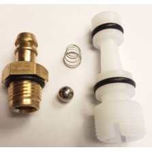 Инжектор HP5210, HP6140, HP6170, HP6171 (комплект инжектор+2 резиновых уплотнения+штуцер+шарик+пружина) X. Замена для арт. HP6140-68.