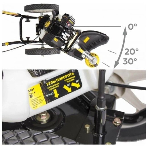 Изображение Газонокосилка/Триммер колесный Champion LMH4412