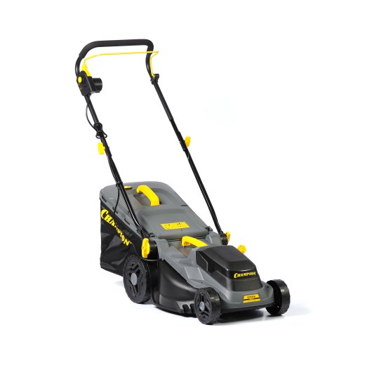 Изображение Газонокосилка эл. CHAMPION EM3816 (1,6 кВт пласт.+ткань травосб. 42л ширина 380мм 30-75мм, 11,3кг)