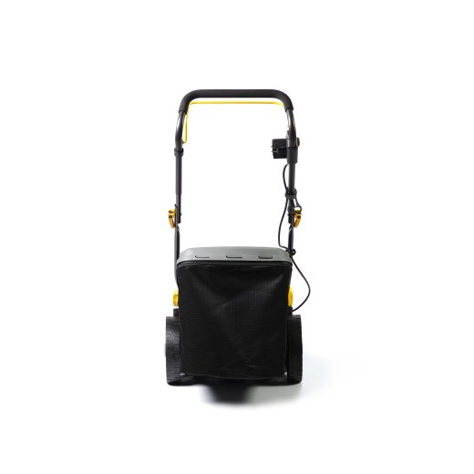 Изображение Газонокосилка эл. CHAMPION EM4318 (1,8 кВт пласт.+ткань травосб. 52л ширина 430мм 30-75мм, 12,9кг)