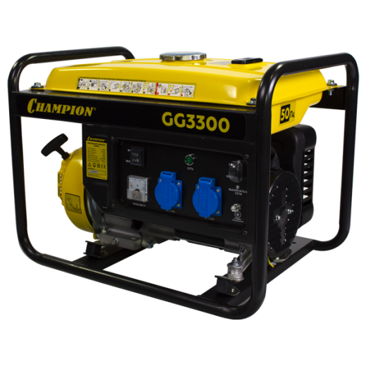 Изображение Генератор бензиновый Champion GG3300, 2,6 кВт