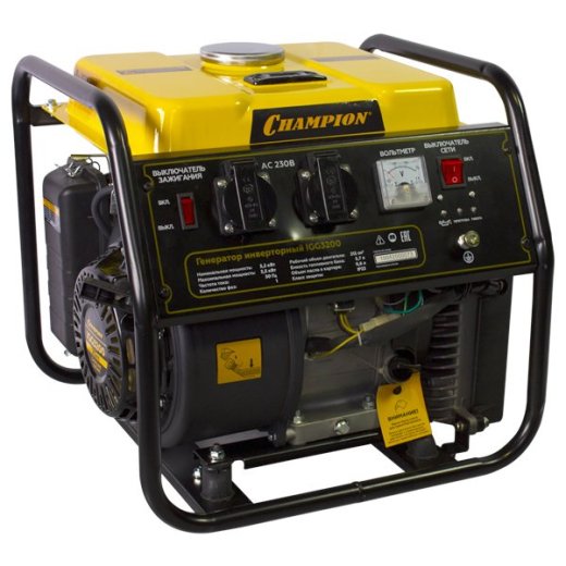 Изображение Генератор инверторный Champion IGG3200, 3,2 кВт