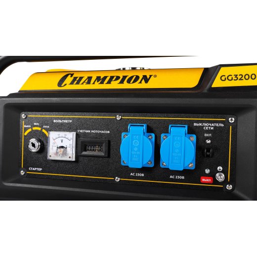 Изображение Генератор бензиновый Champion GG3200EW, 3,2 кВт