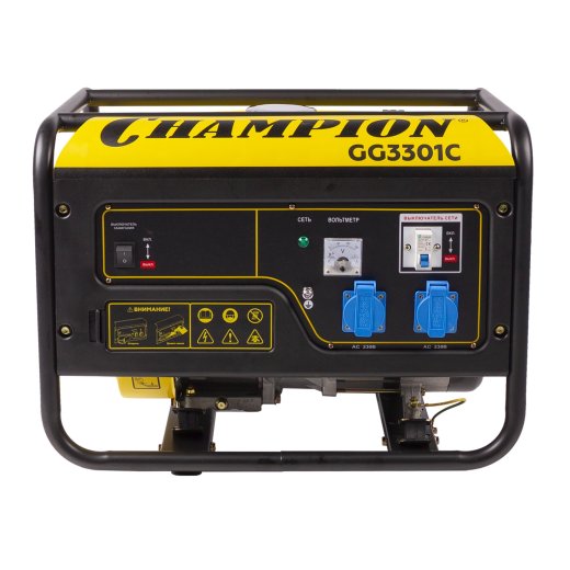 Изображение Генератор бензиновый Champion GG3301C, 2,8 кВт