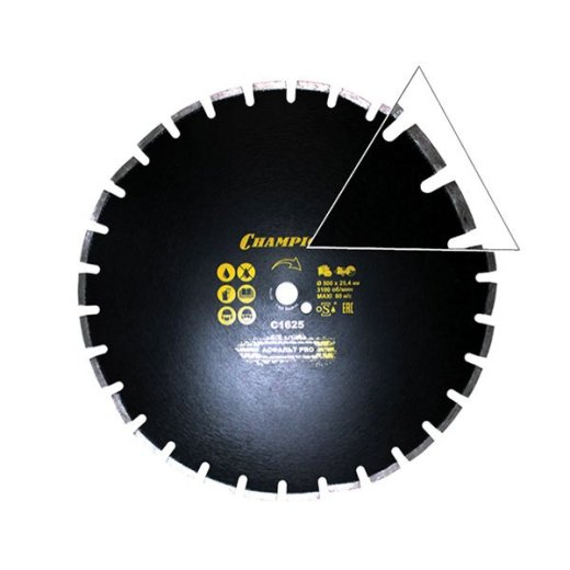 Изображение Диск алмазный CHAMPION асфальт PRO Asphafight, С1625