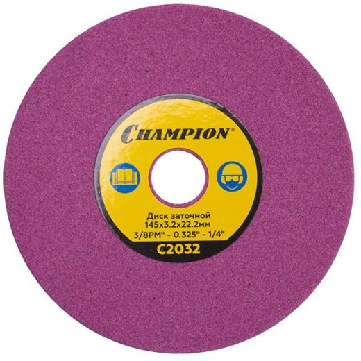Диск заточной CHAMPION (3/8PM",0,325",1/4) 145х3,2х22,2 для станка C2001, C2032