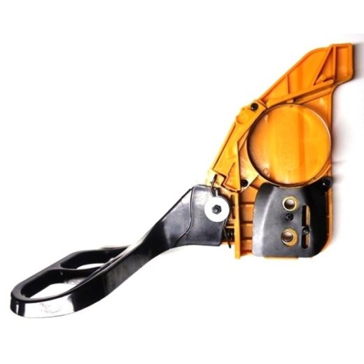 Крышка шины бензопилы 137,142 в сборе, нового образца замена на YD380016-23000. Замена для арт. 17137293K.