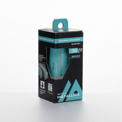 Коронка алмазная по бетону сегментная, METALLICA Optima 35x92мм HEX и SDS-plus